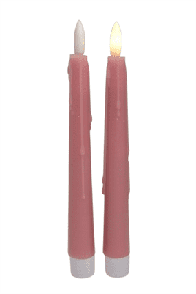 LED svíčka 20 cm sada 2 ks