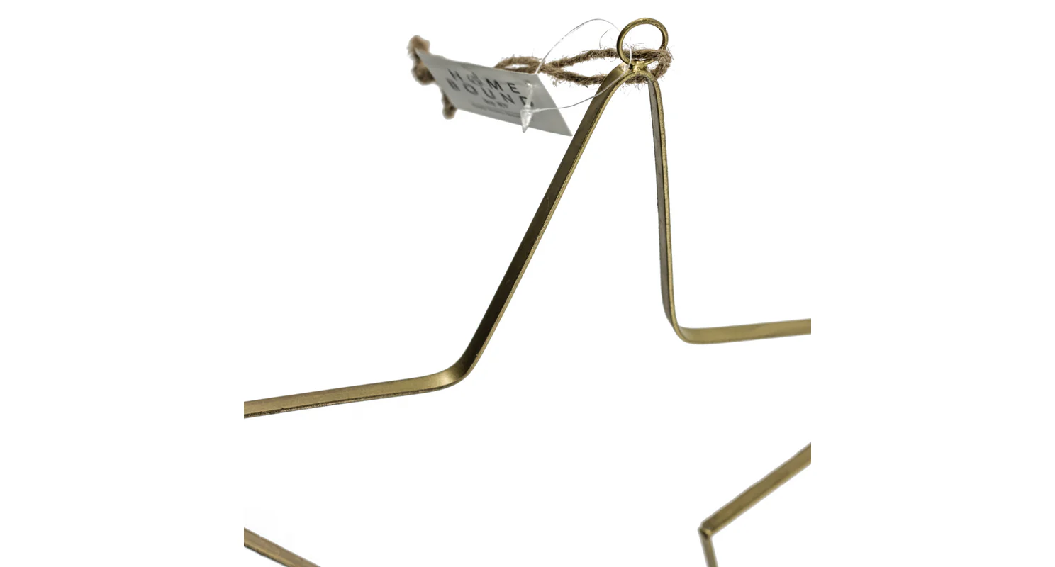 Hvězda kovová závěs 30 cm