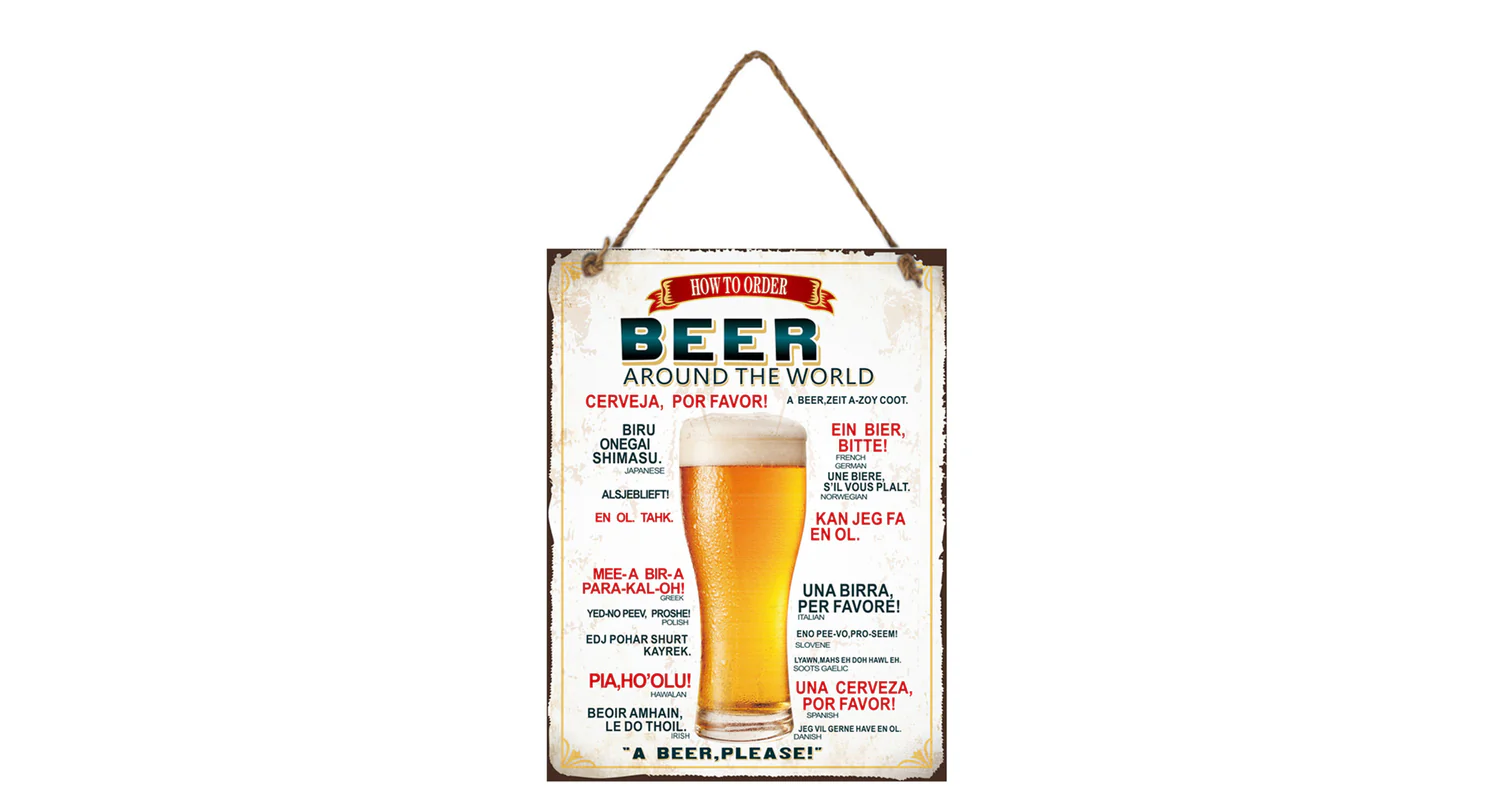 Nástěnná cedule BEER