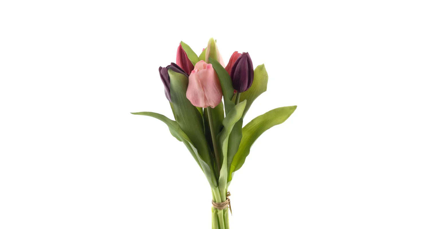 Tulipány silikonové 31 cm 7 ks