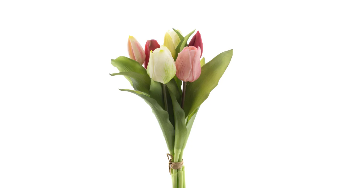 Tulipány silikonové 31 cm 7 ks