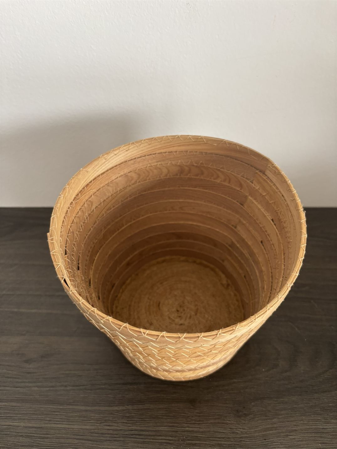 Květináč dřevěný 17 cm
