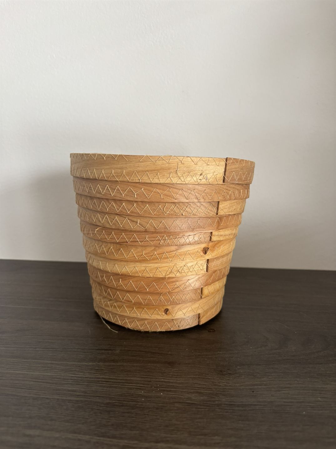 Květináč dřevěný 17 cm