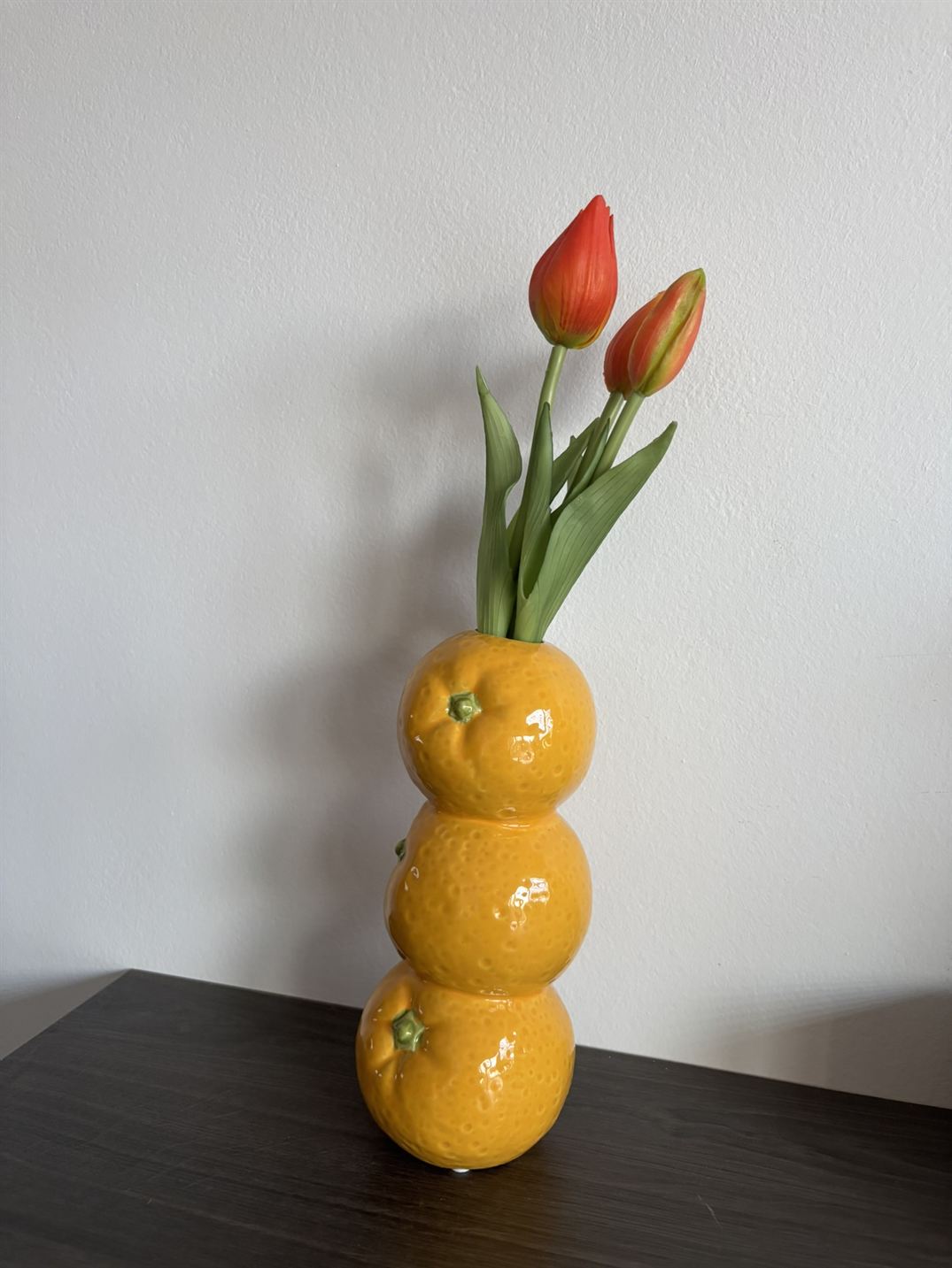 Ovoce pomeranče 18 cm váza