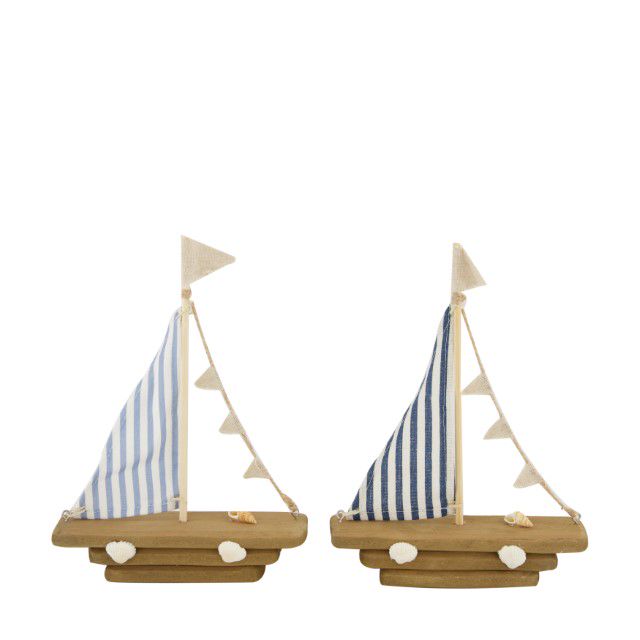 Loďka Paulownia dřevo sada 2 ks