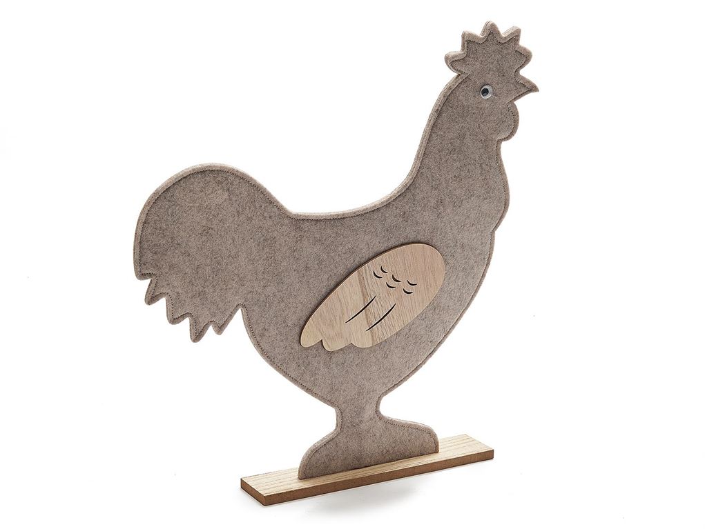 Kohout filcový stojící 41 cm